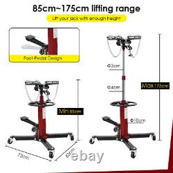 0.5 Ton Hydraulic Transmission Jack Stand Gearbox Lifter Hoist 2 Stage Stronger