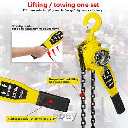 0.75 Ton Chain Hoist Manual Lift Lever Block Chain Warehouse Garages Workshop