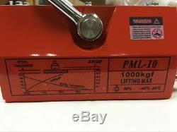 1000KG Permanent Magnetic Lifter Lifting PML Magnet Hoist Crane Heavy Duty 1Ton
