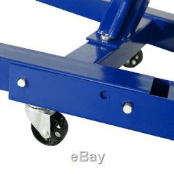 100kg 1 Ton Hydraulic Folding Engine Crane Hoist Lift Stand Garage Workshop Blue