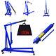 1ton Workshop Engine Crane Hoist Trolley Folding Carport Tool Portable Blue