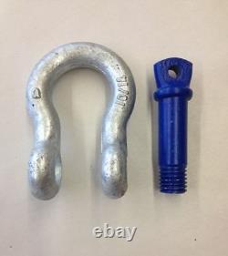 1 1/2 SHACKLE PEERLESS 17 TON WWL f TOW AXLE CLEVIS CRANE LIFT TIE DOWN STRAP