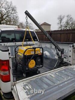 1/2 Ton Capacity Pickup Truck Bed Crane Lifts 1000 lb. Then folds away compactly