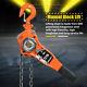 1.5ton Ratcheting Lever Block Chain Hoist Come Along 10 Foot Alloy Steel Chain