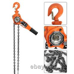 1.5Ton Ratcheting Lever Block Chain Hoist Come Along 10 Foot Chain Alloy Steel