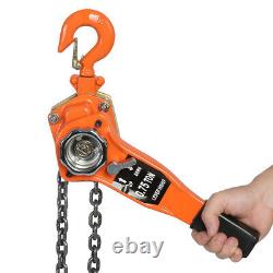 1.5Ton Ratcheting Lever Block Chain Hoist Come Along 10 Foot Chain Alloy Steel