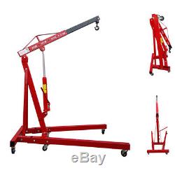 1 Ton Engine Crane Stand Hydraulic Lift Jack Workshop Hoist Hydraulic Tool UK