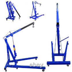 1 Ton Hydraulic Engine Crane Hoist Lift Stand Folding Garage Workshop Lifter UK