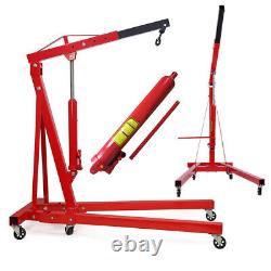 1 Ton Professional Folding Engine Crane/Hoist/Lift Workshop Garage Warehouse Use