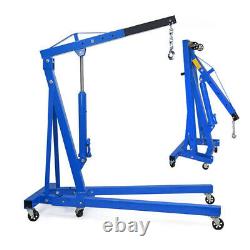 2Ton Hydraulic Folding Engine Crane Hoist Lifter Stand 2000KG Garage Workshop UK