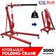 2ton Hydraulic Folding Engine Crane Stand Hoist Lift Jack 2000kg Garage Workshop