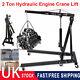 2ton Hydraulic Folding Engine Crane Stand Hoist Lift Lfter Lifting Jack Workshop