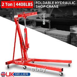 2Ton Mobile Hydraulic Folding Engine Crane Stand Jack Workshop Hoist Lift Lifter