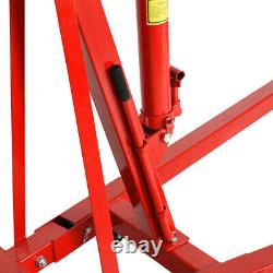 2 Ton Folding Hydraulic Engine Crane Hoist Lift Jack Stand Workshop Grage Wheels