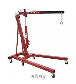 2 Ton Hydraulic Engine Crane Stand Hoist Lift Lifter Folding Jack Lifting Garage