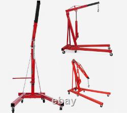 2 Ton Hydraulic Engine Crane Stand Hoist Lift Lifter Folding Jack Lifting Garage