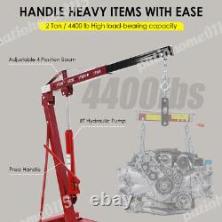 2 Ton Hydraulic Folding Engine Crane Hoist Lift & 0.5T Transmission Jack Gearbox