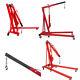 2 Ton Hydraulic Folding Engine Crane Hoist Lift Stand Garage Adjustable Boom