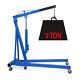 2 Ton Hydraulic Folding Engine Crane Hoist Lift Stand Garage Workshop Blue Uk