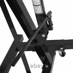 2 Ton Hydraulic Folding Engine Crane Hoist Lift Stand Wheels Easy Move Workshop