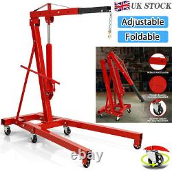 2 Ton Hydraulic Folding Engine Crane Stand Jack Workshop Hoist Lift Lifter Heavy