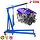 2 Ton Mobile Hydraulic Folding Engine Crane Stand Jack Workshop Hoist Lift Crane
