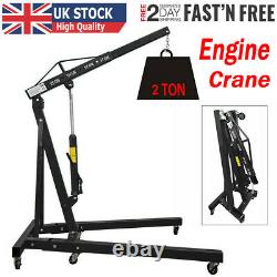 2 Ton Motor Engine Crane Hydraulic Hoist lift Jack Lifting Folding Garage UK