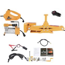 3Ton 12V Electric Scissor Lifting Car Jack Hoist Lift Repair Kit + Impact Wrench