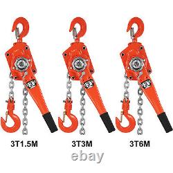 3.0Ton 5/10/20FT Ratchet Chain Lever Lift/Crank Chain Hoist Block/Puller Lifting