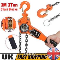 3.0Ton Ratchet Chain Lever Lift/Crank Chain Hoist Block/Puller Lifting 3 meters