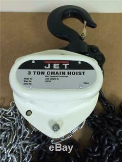 3 TON JET Chain Fall Heavy Duty Durable Hoist 10ft Lift L100-300WO-10 106100
