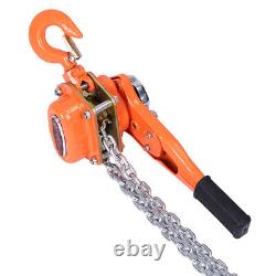 3 Ton Manual Lever Block Chain Hoist Ratchet Type Come Along Puller with10FT Chain