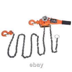 3 Ton Manual Lever Block Chain Hoist Ratchet Type Come Along Puller with10FT Chain