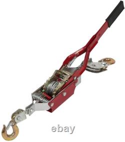 4-Ton Rachet Come Along Hand Winch, Portable Heavy-Duty Power Cable Puller Tool