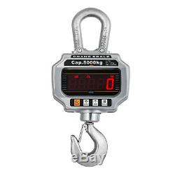 5Ton Digital Crane Scale Hanging Crane Scale LCD Industrial Hook Hanging Weight