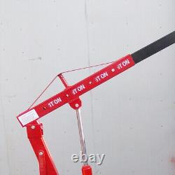 Adjustable 1 Ton Tonne Engine Crane Stand Hoist lift Jack Hydraulic Folding Red