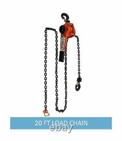 Amarite Chain Hoist Lever Hoist 1.5Ton 3300Ibs 20ft Load Chain Manual Chain H