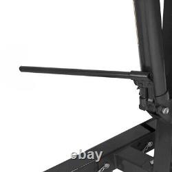 Black 1 Ton Hydraulic Folding Workshop Engine Crane Hoist Lift Stand with Wheels