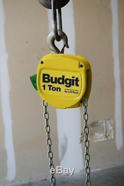 Budgit USA Hand Chain Hoist 1-TON, HOOK SUSPENSION, No load chain
