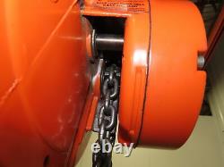 CM Cyclone 1/4 Ton 500Lb Manual Chain Hoist 13' Lift Travel 1-Ton Beam Trolley