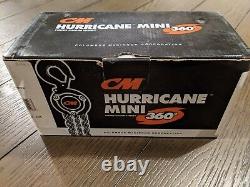 CM Hurricane 360 MINI Hand Chain Hoist 1/2 Ton 10' Lift NEW In Box