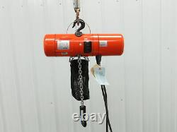 CM Lodestar Model B 1/4 Ton 500lb Electric Chain Hoist 15' Lift 16 FPM 3PH 480V