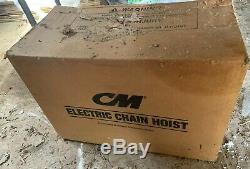 CM Lodestar Model B 1/4 Ton Electric Hoist 115 Volt 16 FPM Liftin BRAND NEW