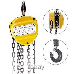 Chain Hoist Chain Block Hoist With 6m Chain 1100lbs/ 0.5ton, Manual Chain block