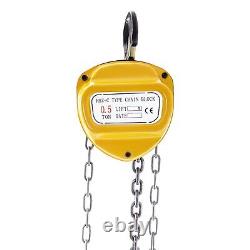 Chain Hoist Chain Block Hoist With 6m Chain 1100lbs/ 0.5ton, Manual Chain block