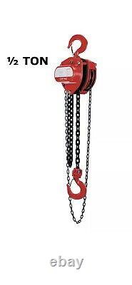 Cmco Coffing Lhh Hand Chain Hoist 1/2 Ton Capacity 10 Ft Lift