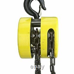 Compact Manual Chain Hoist Winch Pulley Lift 02182A with Swivel Hook 1 Ton 15Ft