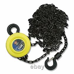 Compact Manual Chain Hoist Winch Pulley Lift 02182A with Swivel Hook 1 Ton 15Ft