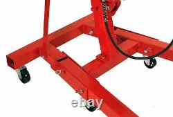Dragway Tools 2 Ton Folding Air Hydraulic Engine Hoist Cherry Picker Shop Crane