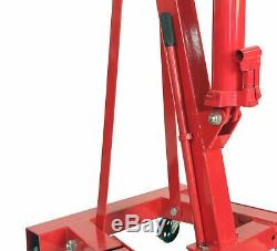 Dragway Tools 2 Ton Folding Hydraulic Engine Hoist Cherry Picker Shop Crane